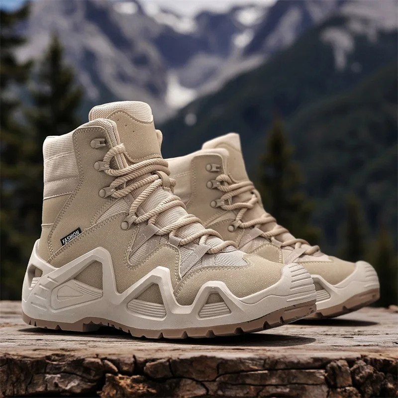 

Men Tactical Boots Combat Training Boots Waterproof Outdoor Hiking Breathable Shoes Hunting Sneakers Multifunctional Motorcycle