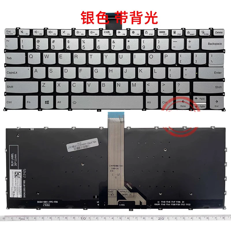 

New For Lenovo Yoga Slim 7 Pro 14IRH8 Pro-14IRH8 PRO14 ARH8 2023 Keyboard US Backlit silver