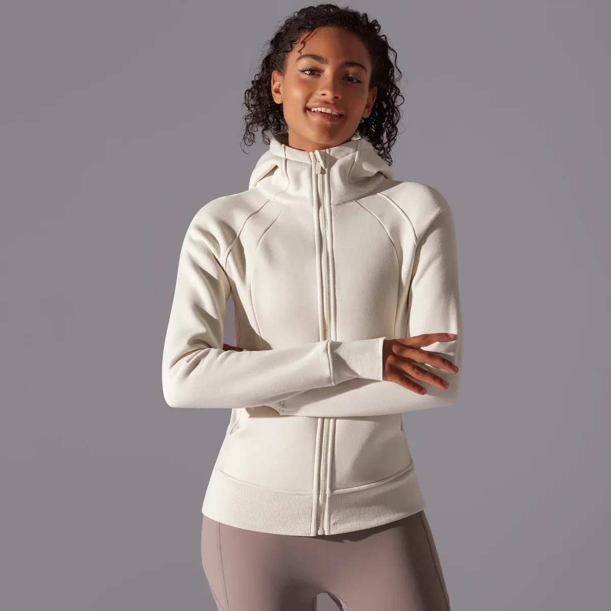 Chaqueta deportiva gruesa y cálida para mujer, abrigos de entrenamiento informales para gimnasio, camisetas deportivas para Yoga, ropa deportiva para correr al aire libre, invierno