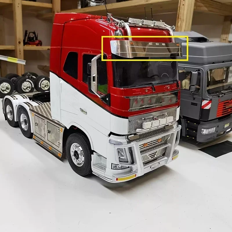 RC 1/14 LED-Simulations-Metall-Sonnenschutzlicht für Tamiya Hydraulikbagger, Lader, Muldenkipper, für VOLVO Anhänger-Kipper DIY-Teile – Detail 3