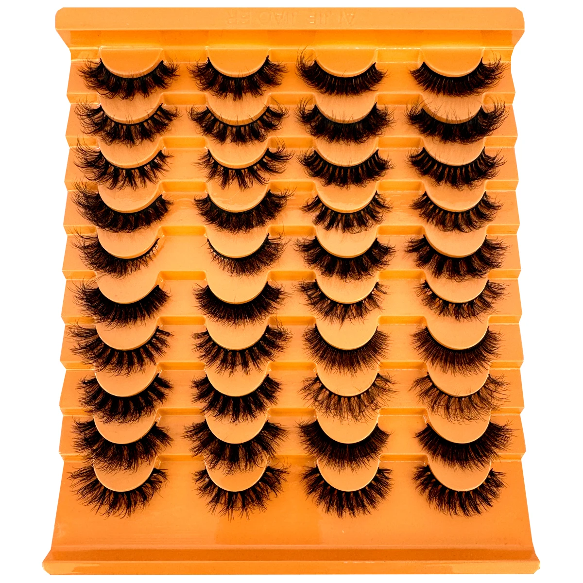 wholesale mink eyelashes 3D Natural False 20 pairs Lashes Fluffy Wispy Natural Cross Cat eyeLashes Eyelash Extension Makeup