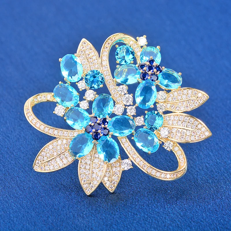OKILY Gorgeous Colored Zircon Bowknot Brooches for Women Enamel Pins Dragonfly Flower Broche Decorativo De Ropa Jewelry Decor