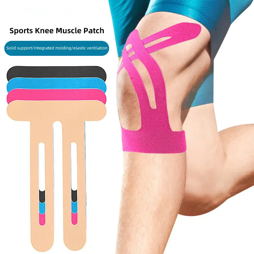 Sports Knee Muscle Patch Three-dimensional Fit High Elasticity Breathable Muscle Patch Pre-cut Knee Patch Sports Accessory