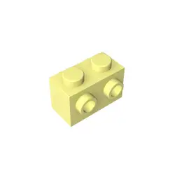 Gobricks 1 Pcs MOC Brick Special 1 x 2 with Studs on 2 Sides Compatible With 52107 Model Building Blocks Parts Kids Toys Gifts