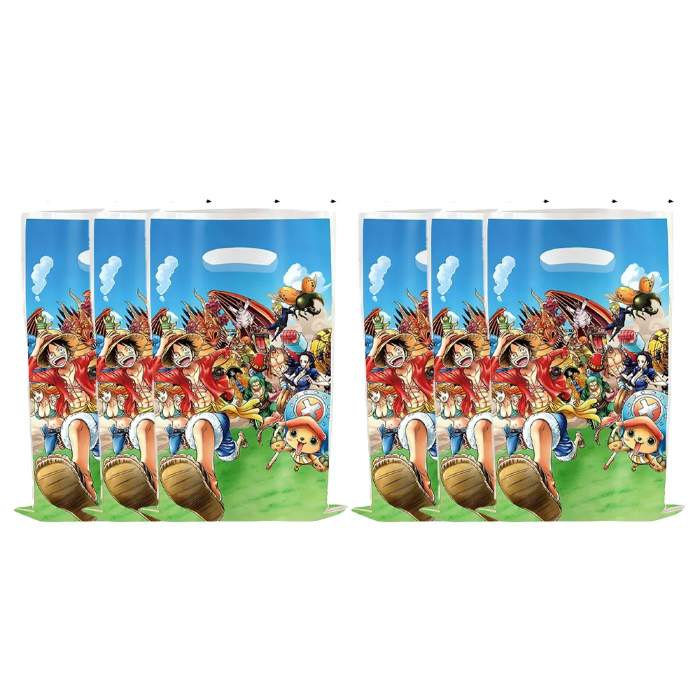 One Piece Themen-Party Geschenktüte Geburtstagsdekoration Giveaway-Tasche Cartoon Luffy Geeignet für Geburtstagsfeier Süßigkeiten-Verpackungstasche – Detail 2
