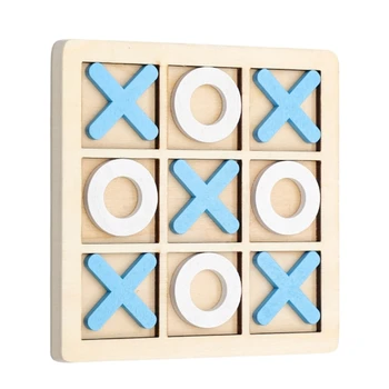 Jeu de société en bois pour interaction parent-enfant, jouet nouXI et croix, puzzle, loisirs