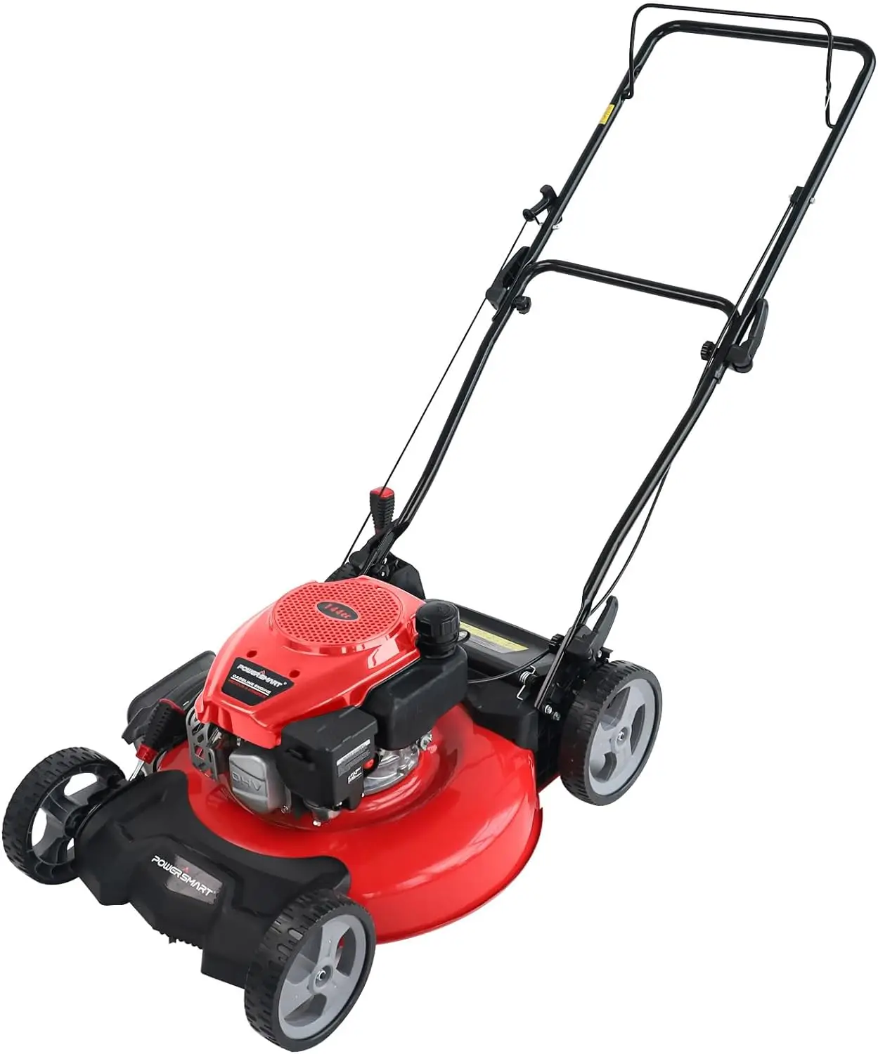 

PowerSmart Gas Lawn Mower 21 in. 144cc 2-in-1 Push Mowers with Mulching and Side Discharge, 6 Adjustable Cutting Heights