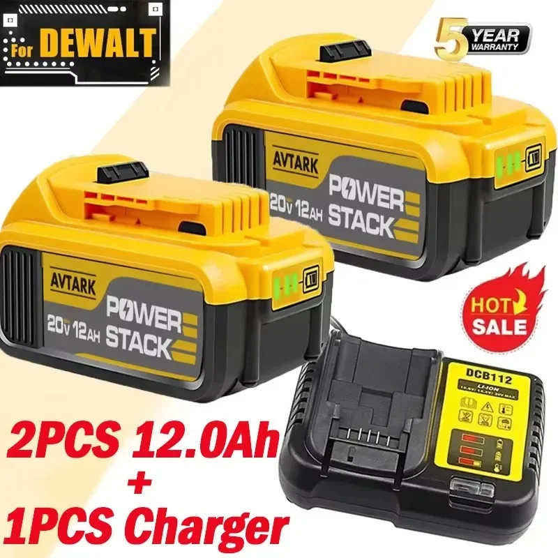 

100% new product For Dewalt electric tool battery, 12000mAh, 20V, 12.0Ah, DCB206, 20V, DCB205, DCB204-2, DCB2001