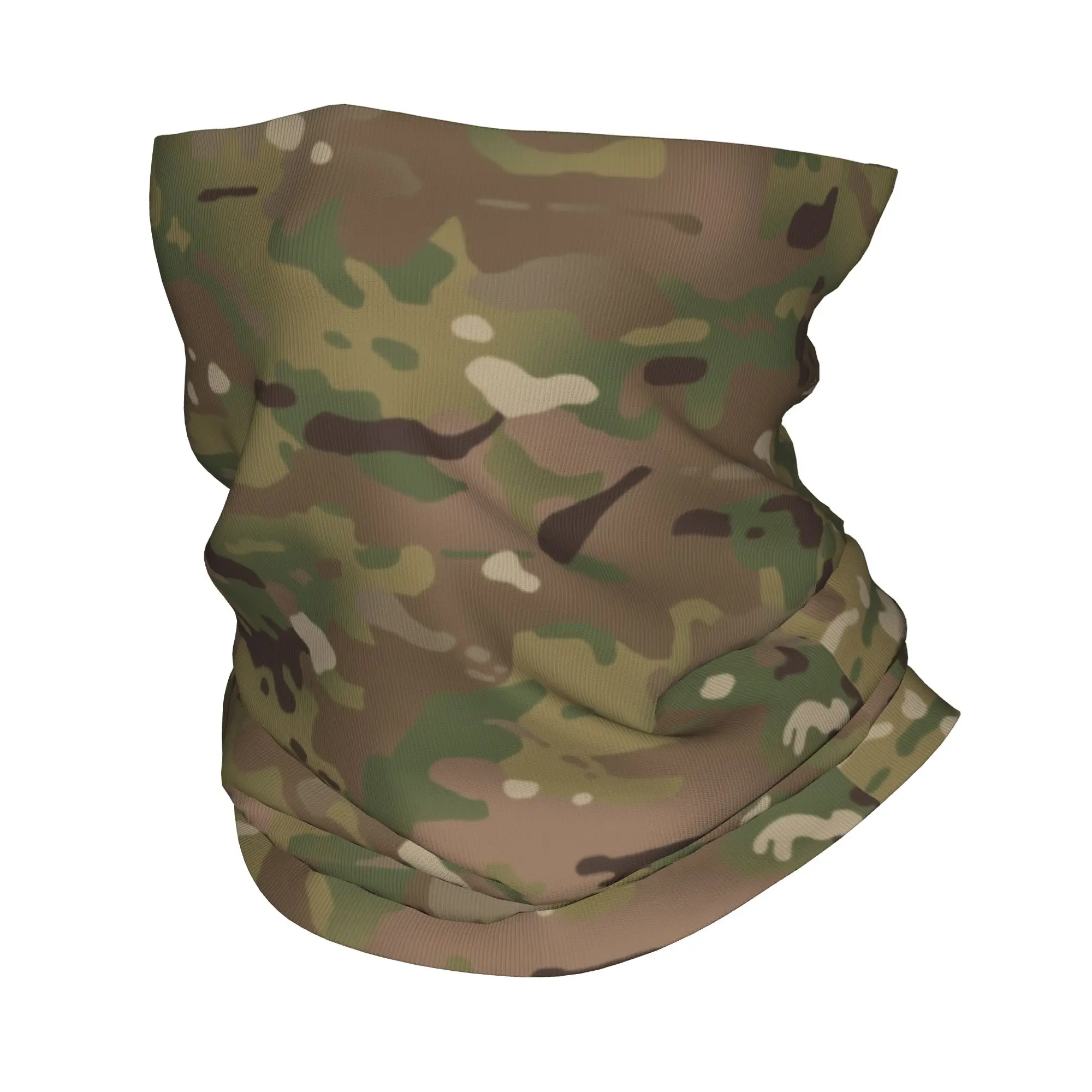 Custom Military Camouflage Pattern Winter Headband Neck Warmer Men Women Hiking Cycling Tube Scarf Camo Face Bandana Gaiter