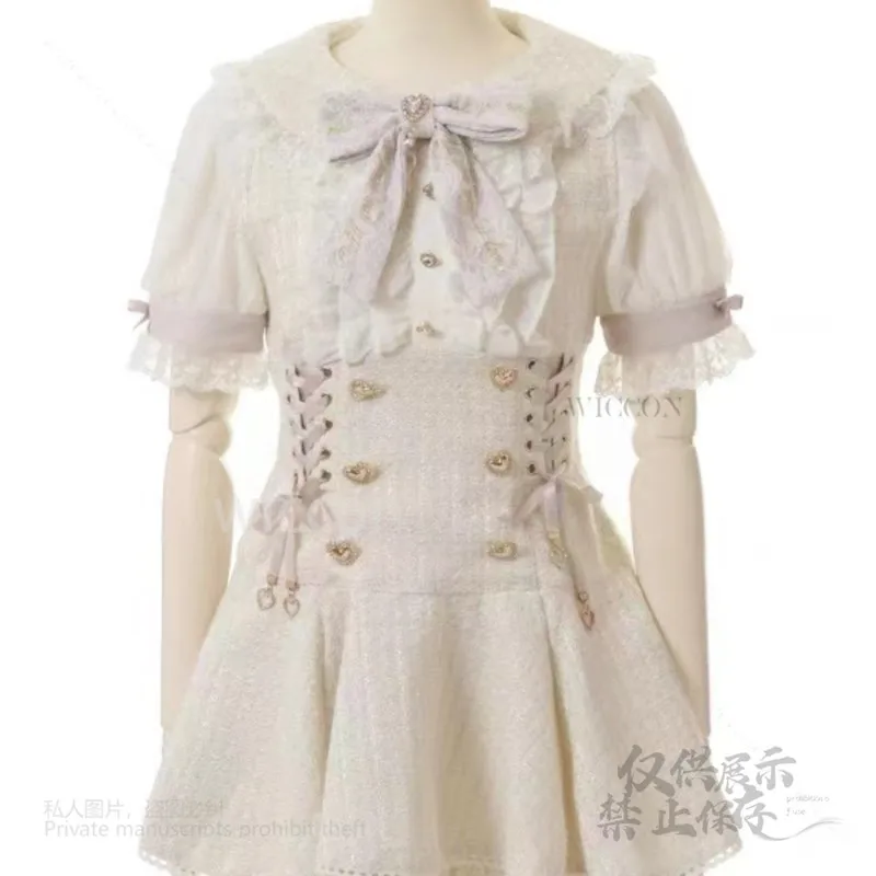 اليابانية Y2K جيراي كي الألغام الأرضية سلسلة كتلة قصيرة وطويلة الأكمام قميص السراويل فستان مجموعة النساء الفتيات حفلة الهالوين S-5XL مجموعة كاملة