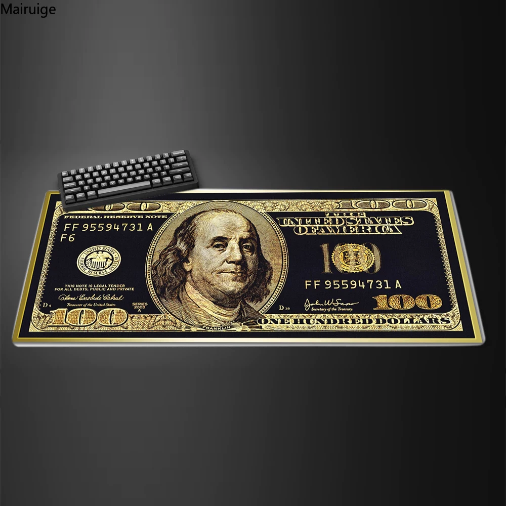 Large Hot Sell Dollar Mouse Pad Gamer Desk Accessories Office Gaming Pc Cushion Mat Mausepad Anime Computer Table Mats Setup Rug