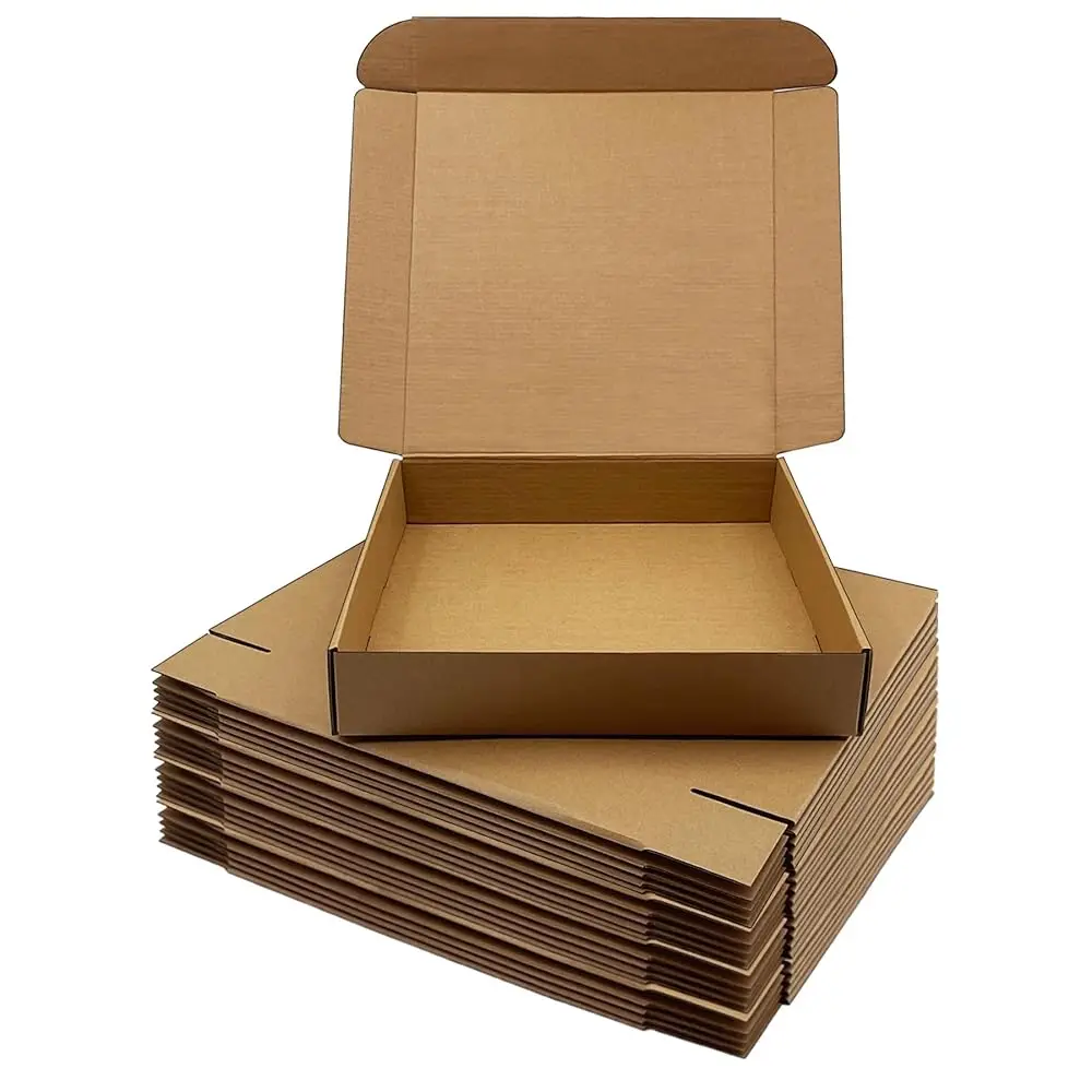 

Картонные почтовые коробки 11x11x2 дюйма, оптовая упаковка 20 штук, коричневые гофрированные почтовые коробки для упаковки товаров, картонные коробки для рассылки литературы, для упаковки товаров в бизнесе.