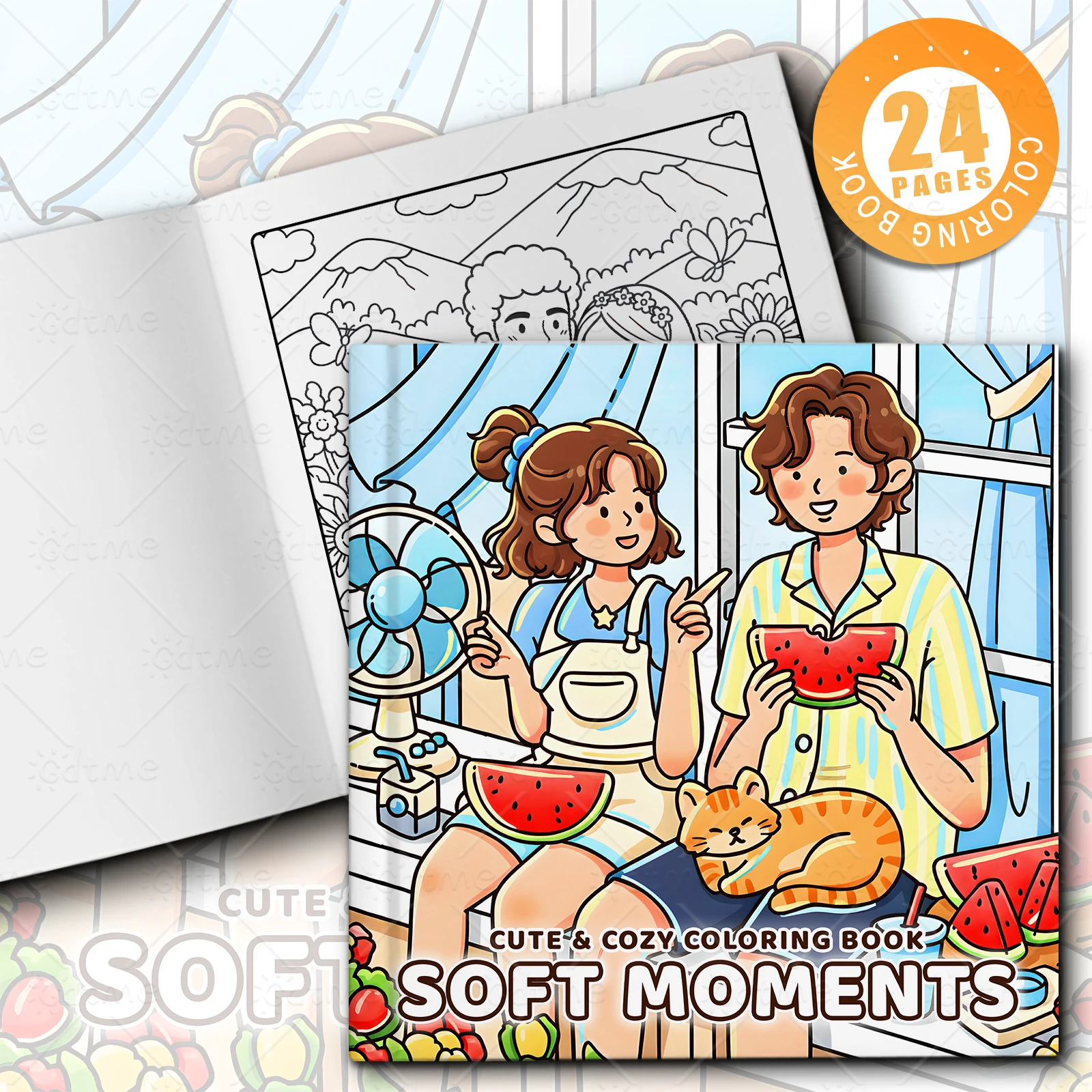Soft Moments Coloring Book: Relaxing Cat Picture Book for Stress Relief, Emotional Release, and Anxiety Reduction - Perfect Gift