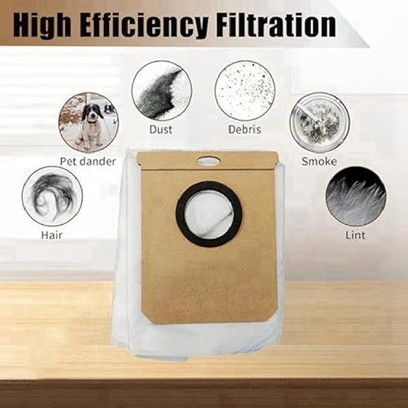 17PCS Replacement Parts For Roidmi Eve CC / SDJ12RM Robot Vacuum Cleaner Main Side Brush Hepa Filter Mop Cloth Dust Bag