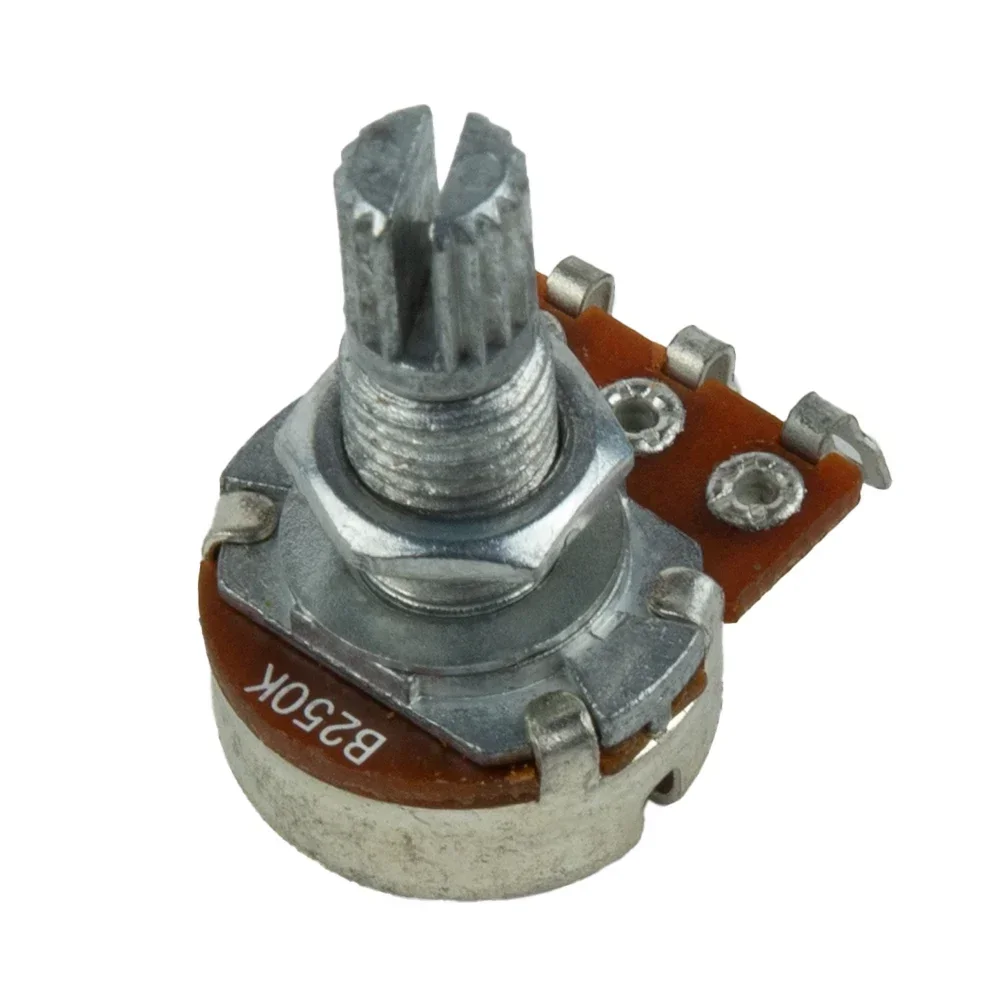 Hochwertige Gitarren potentiometer Gitarren teile/Kits 250k oder 500k Ohm 18mm Töpfe Wellen aufnahme 10g b250k Gitarren lautstärke