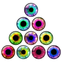 12pairs 14mm Eyes Chips Suitable for Blythe Doll Green Pupil Glass Cabochons DIY Jewelry Making Suppliesn Wholesale H218