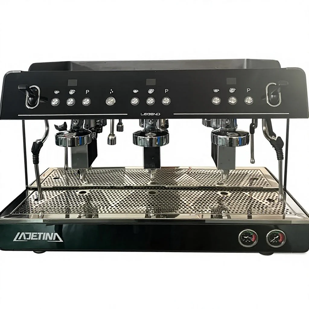New Professional Commercial Coffee Machine Programmable Semi-Automatic 3 Groups Espresso Machine 360 Cups/Hour 9 Bar Pressure