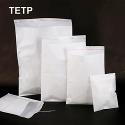 TETP 100Pcs White Self Adhesive Bags Home Clothing Scarf Packaging Storage Favors Wholesale Thicken Wholesale For Small Business