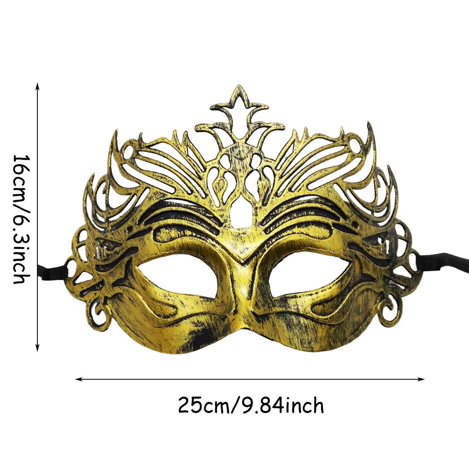 Demi-masque facial antique pour hommes et femmes, masque pour les yeux sexy, robe de carnaval rétro, accessoires de cosplay, costume d'Halloween, accessoires de fête, argent et or