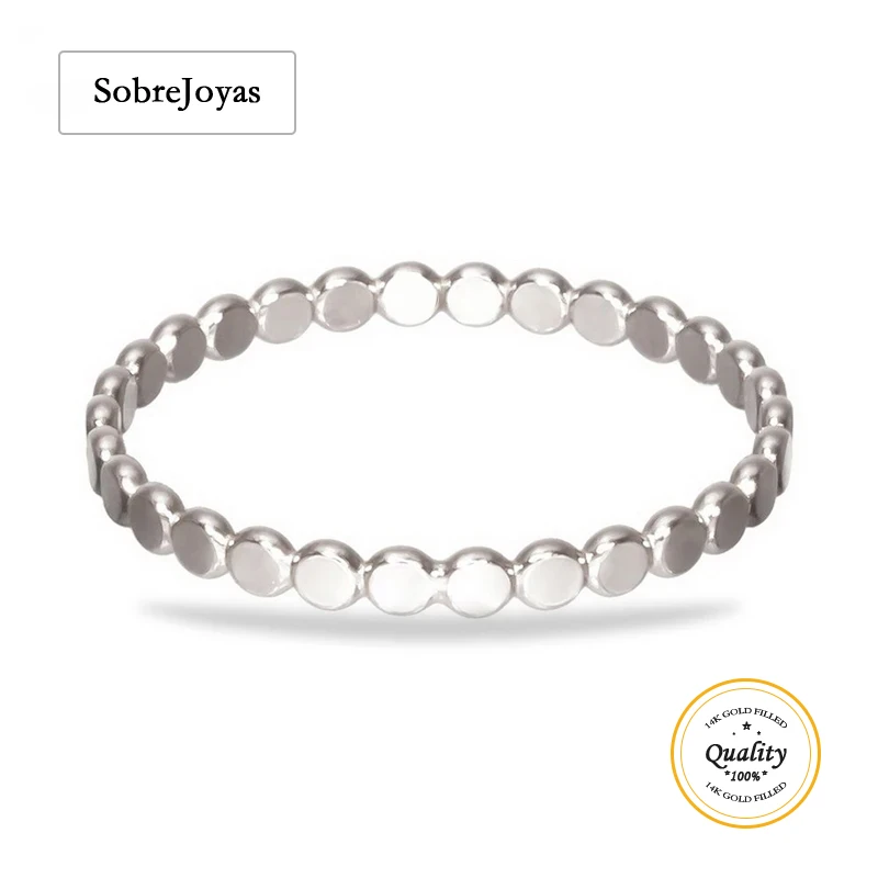 

925 Sterling Silver Dot Ring, Mini Dot Ring, Silver Bead Ring, Stacking Silver Ring Stackable Beaded Ring Women