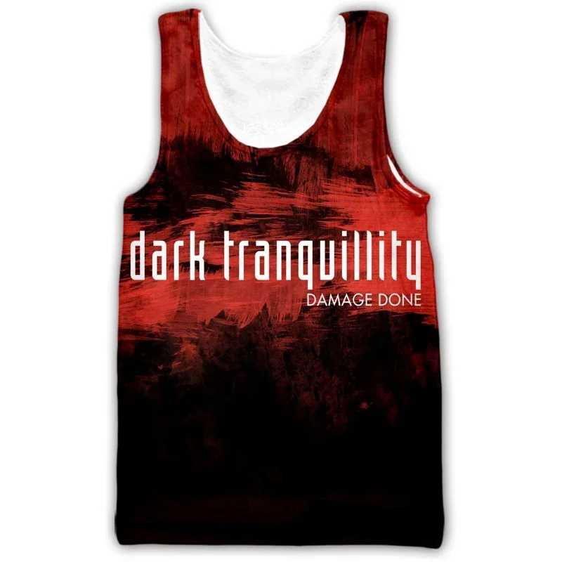 

Dark Tranquillity Design Mens Womens Printed Casual Vest Tops Fashion Sleeveless Vest Shirt Loose Sporting Tank Top