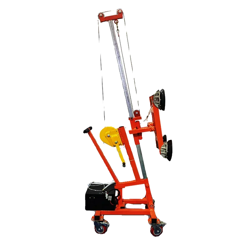 

Manual suction cup truck, large glass crane, electric