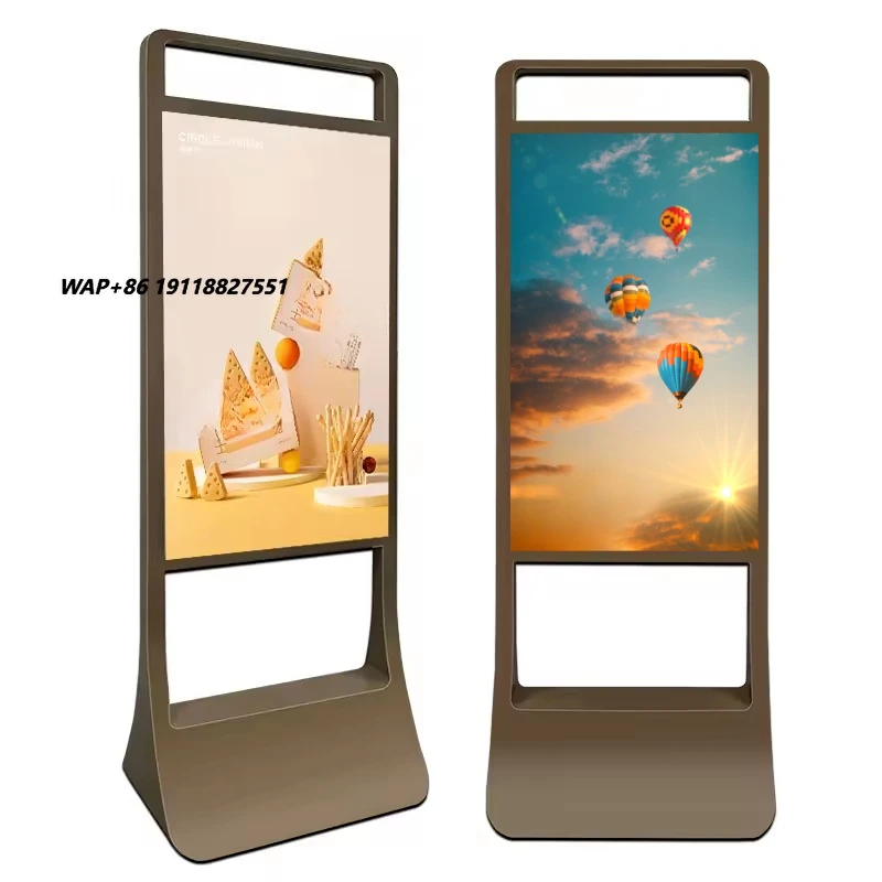 Floor Standing Kiosk 55 Inch Android Video LCD Advertising Player Equipment Indoor Totem Digital Touch Signage Display