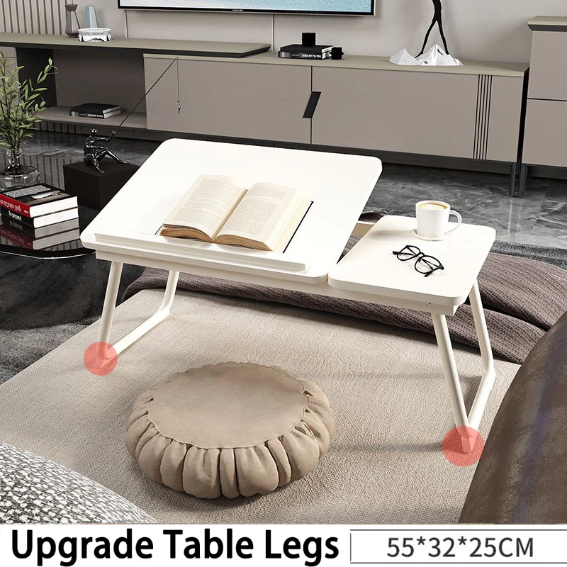 5 Gears Folding Laptop Bed Table Portable Tray Sofa desk Writing  Adjustable Laptop Tables with Cup Holder