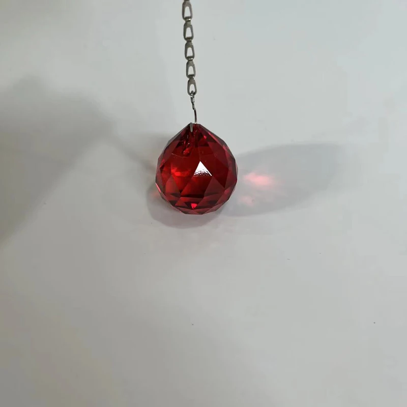 4 pçs 20mm colorido bolas de cristal prisma sun catcher pingente para pendurar e decorar grânulo prisma sem corrente