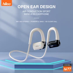 HiLeo Hi77 5.4 Open Ear Hanger Air Conduction Two Ear Wireless Bluetooth Earphones HiFi Sound Quality Non in Ear Touch Button