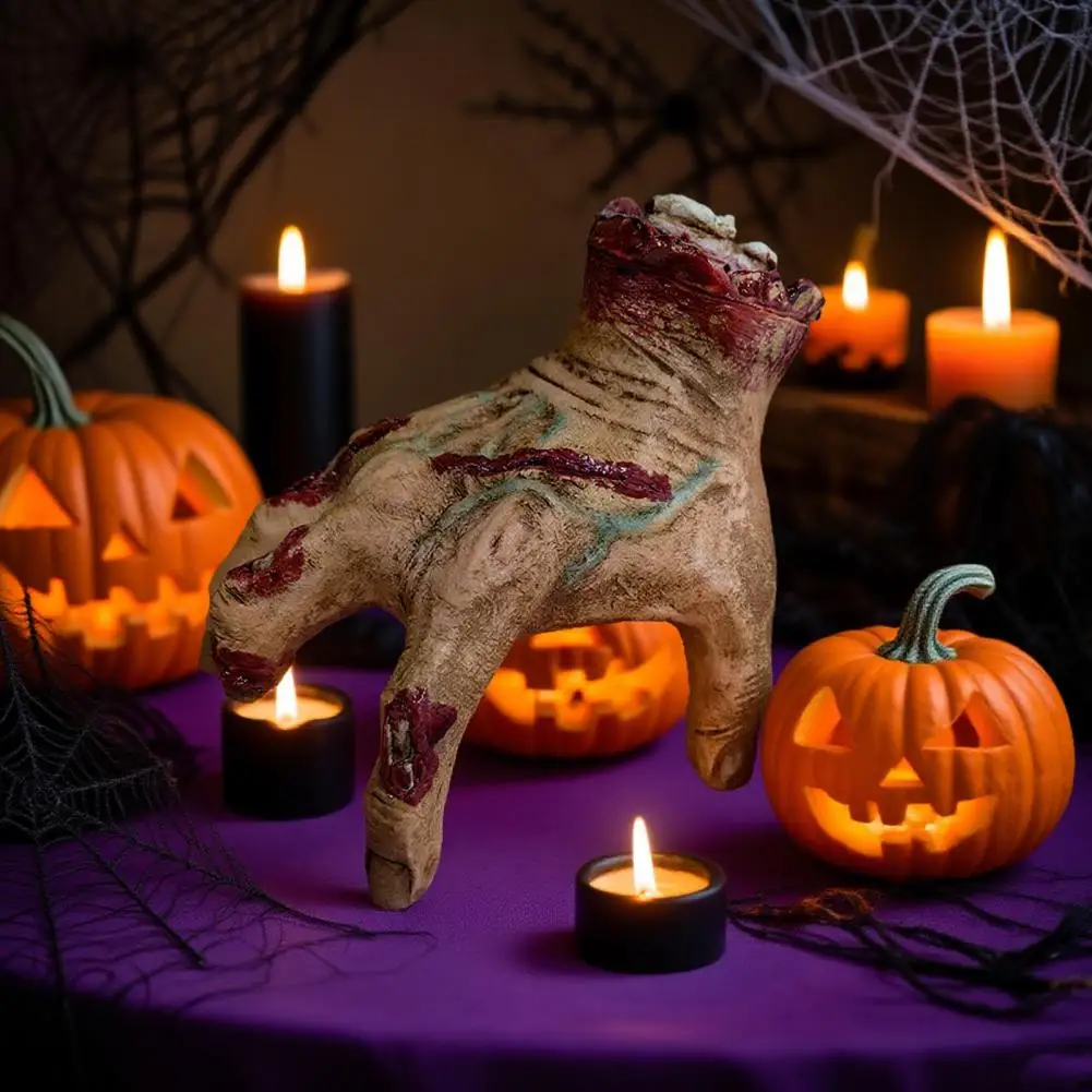 

Clap Activated Crawling Hand Crawling Hand Halloween Decor Crawling Zombie Hand Prop with Sound for Haunted House for Party