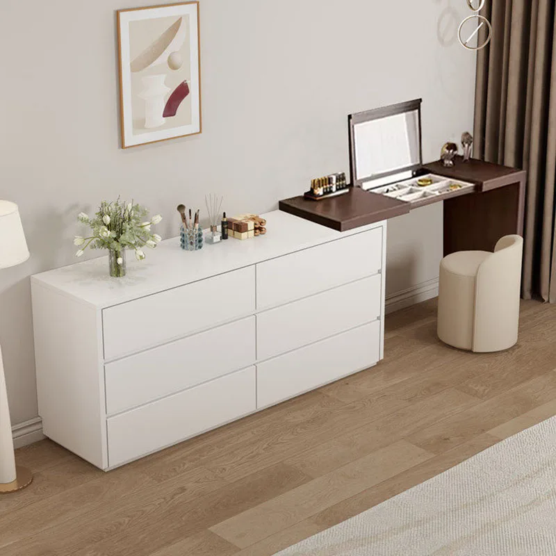Coffee Modern Vanity Table Bedroom Makeup Storage Drawers Organizer Dressing Table Cosmetics European Vestidores Home Furniture