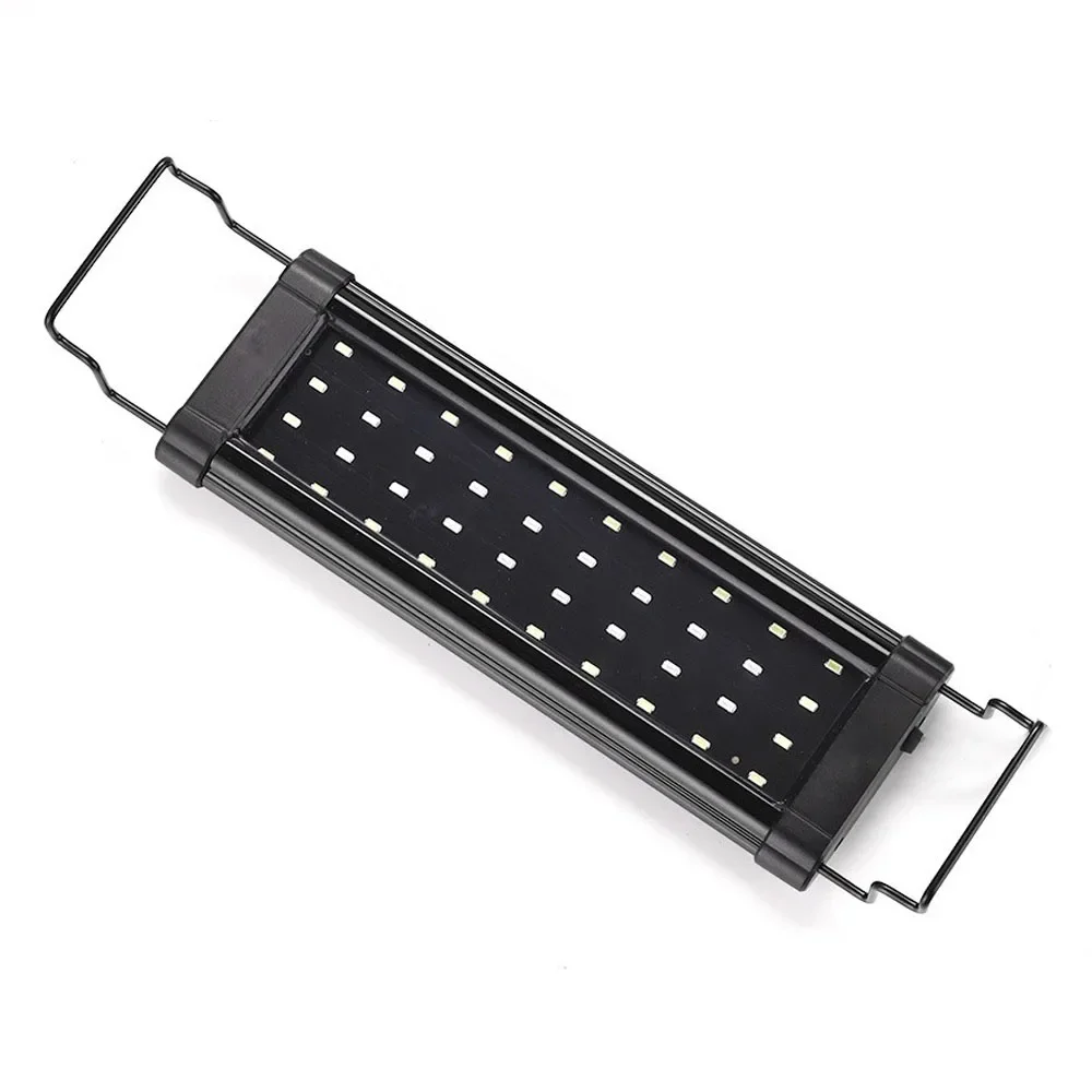 31-120cm Akwarium LED Light Super Slim Fish Tank Aquatic Plant Grow Lighting Wodoodporna jasna lampa z klipsem RGB LED do akwarium — zdjęcie 6
