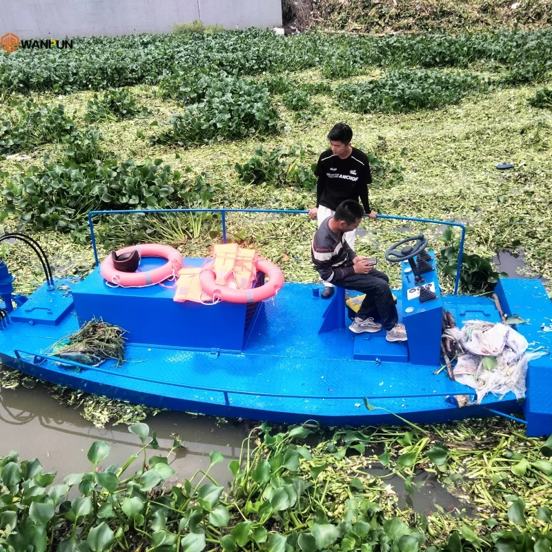 Professional Aquatic Vegetation Harvester & Water Hyacinth Remover | Submersible Plant Cutter for Lakes,