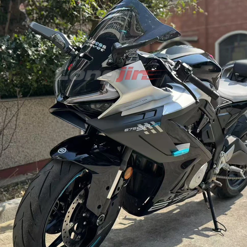 675SR Modified Fixed-wing Rearview Mirror with Turn Signal All-aluminum Fixed-wing Special Motorcycle Accessories FOR 675SR R