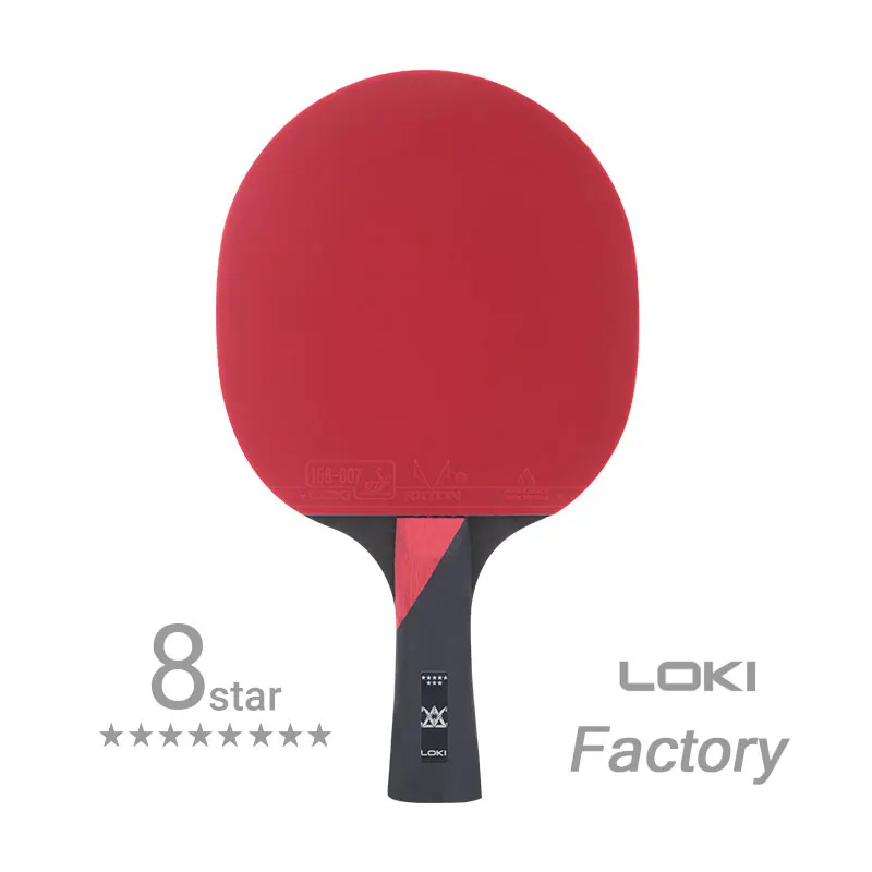 

8-Star Fast Attack High Performance Carbon Pingpong Racket Loki Professional Table Tennis Racket for Competition