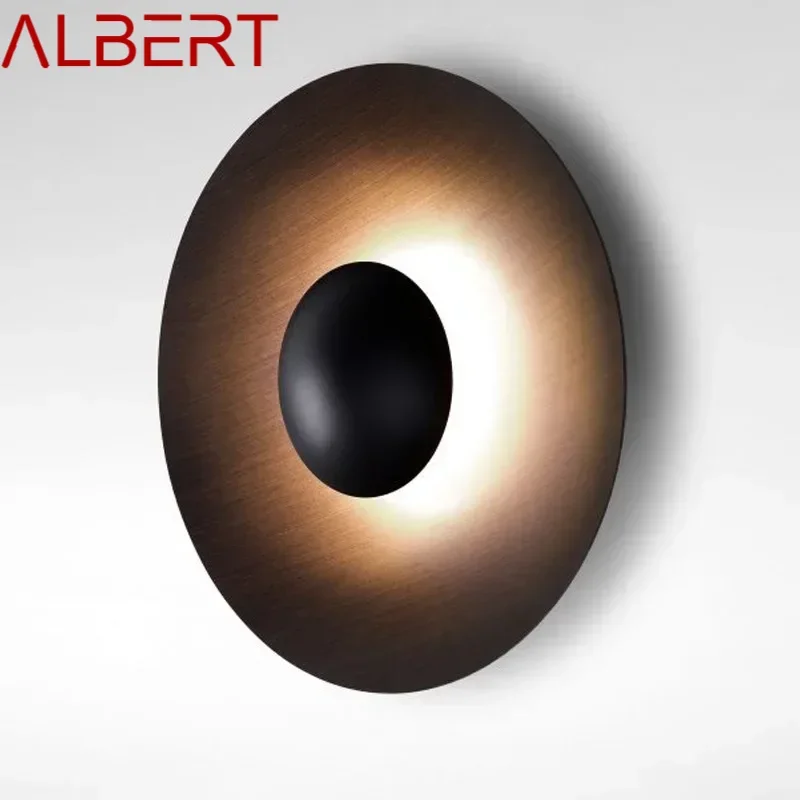 ALBERT Round Nordic Wall Lamp Aluminum Modern Fashion Sconce Light New Design For Bedroom Creative