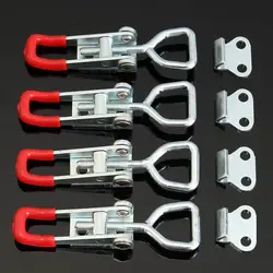 4001-SS Stainless Steel Adjustable Toggle Locking Clamp Door Bolt Type Pull Action Latch Hand 150kg Woodworking Tool 1pc