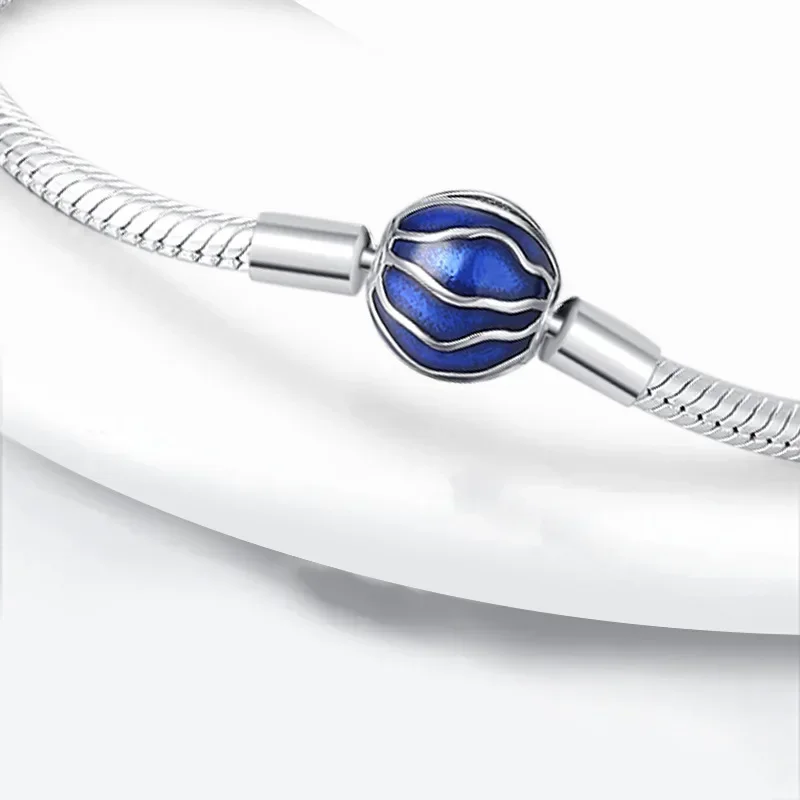 High Quality 925 Pure Silver Charm Happiness Family Original Pandora Color Bracelet for Women DIY Jewelry Production