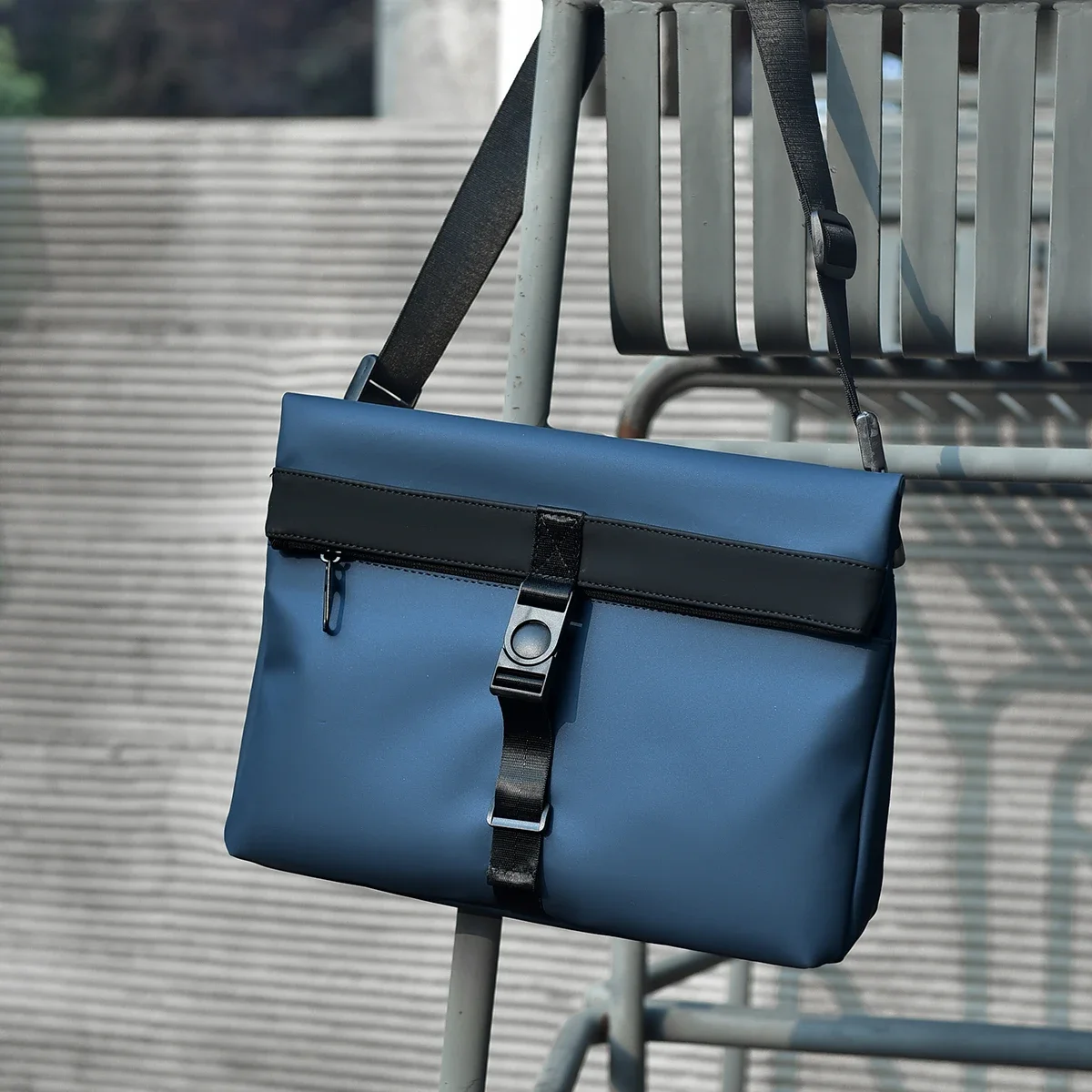 حقيبة كروس بودي مقاومة للماء للرجال ، قماش أكسفورد ، حقيبة كتف رجالية يومية للركاب ، حقيبة سفر خفيفة الوزن للشباب