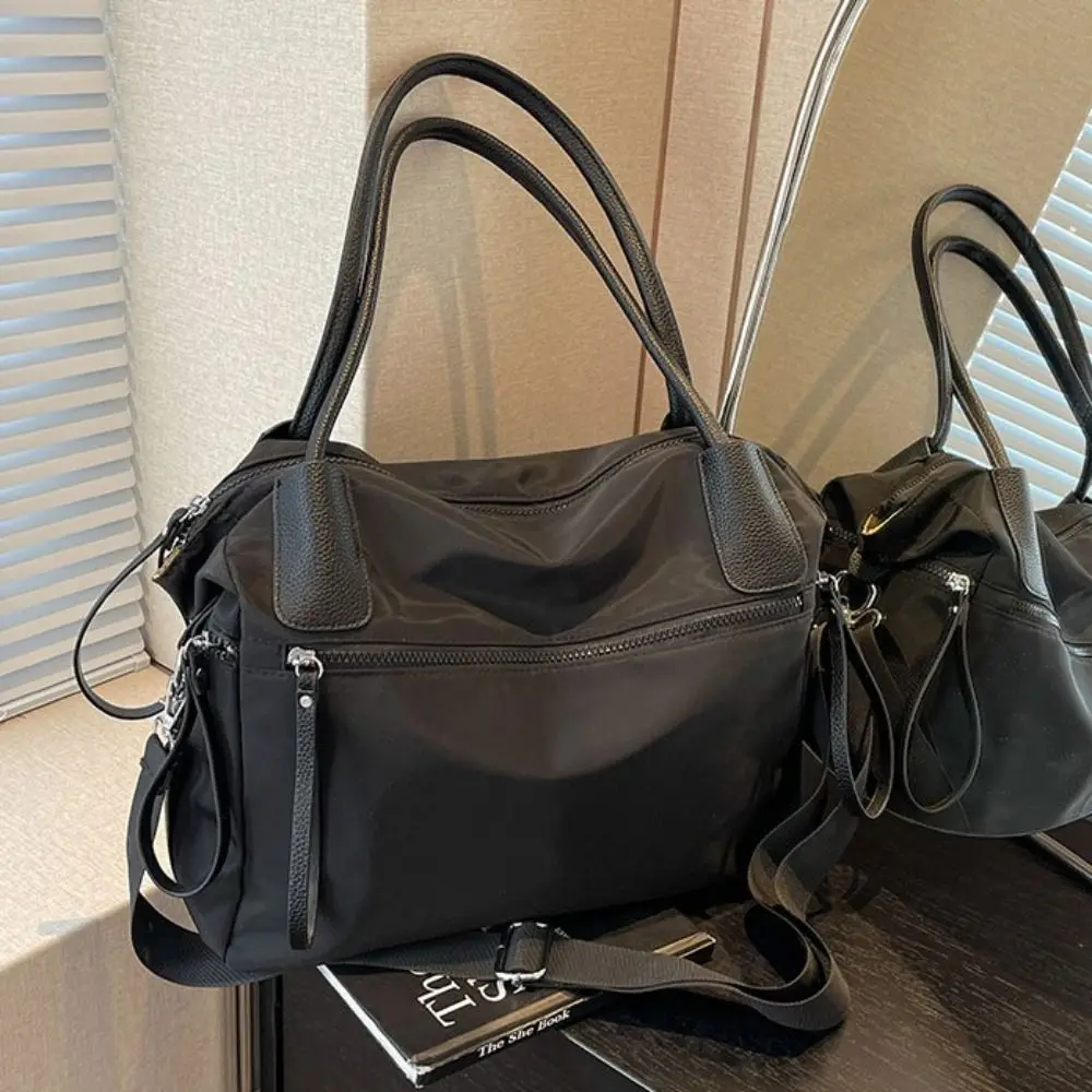 

Fashion Multifunctional Nylon Tote Bag Casual Large Capacity Hand Luggage Bag Waterproof Portable Commuting Shoulder Bag Outdoor
