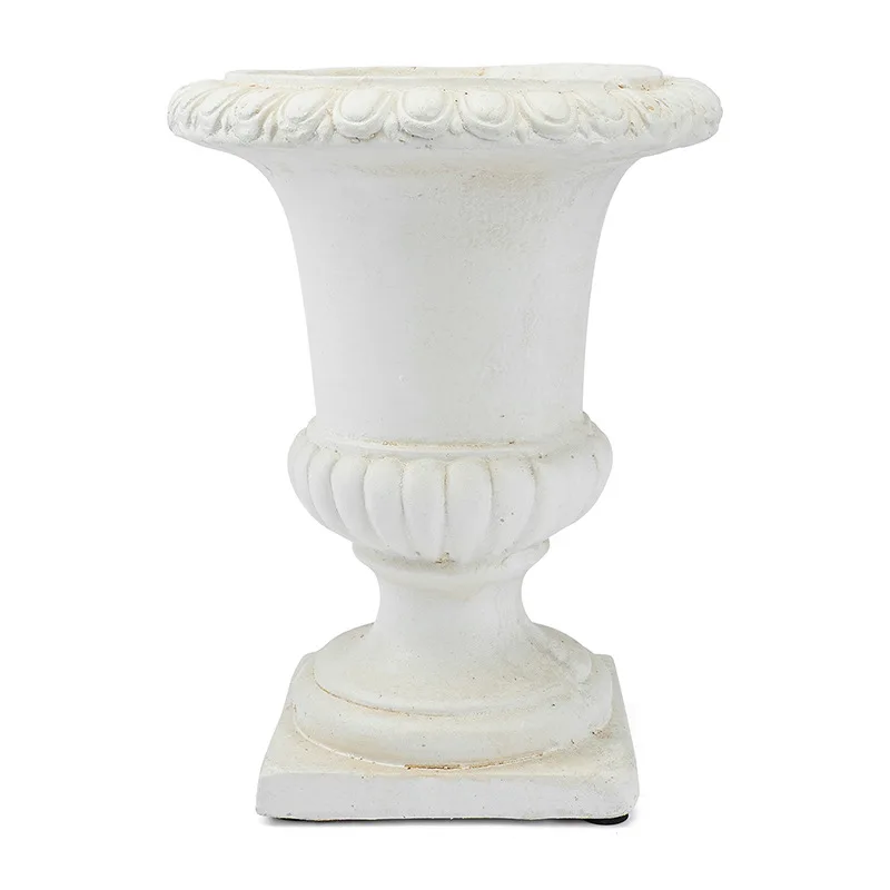 CX simple retro white Roman column Roman flower pot set outdoor garden decorative flower