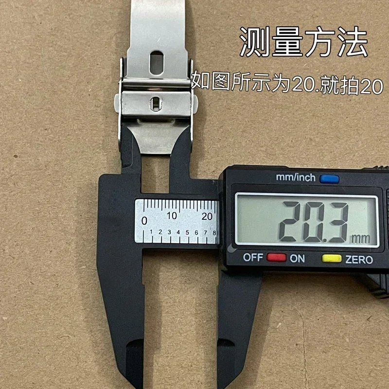 16mm 18mm 20mm 22mm 24mm Metal Watch Buckle for Seiko for Casio Solid Stainless Folding Buckle Double Push Button Clasp Accessoy