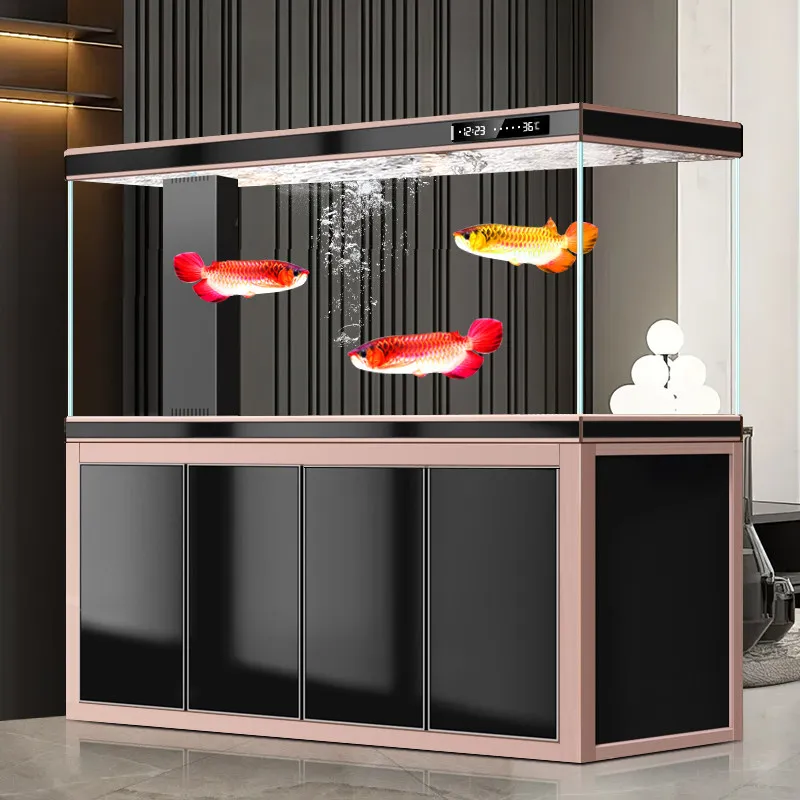 Panoramic Transparent Aquariu No Water Change Required Reception Desk Smart Integrated Cylinder Ffice Furniture Военное ДелоLJ40