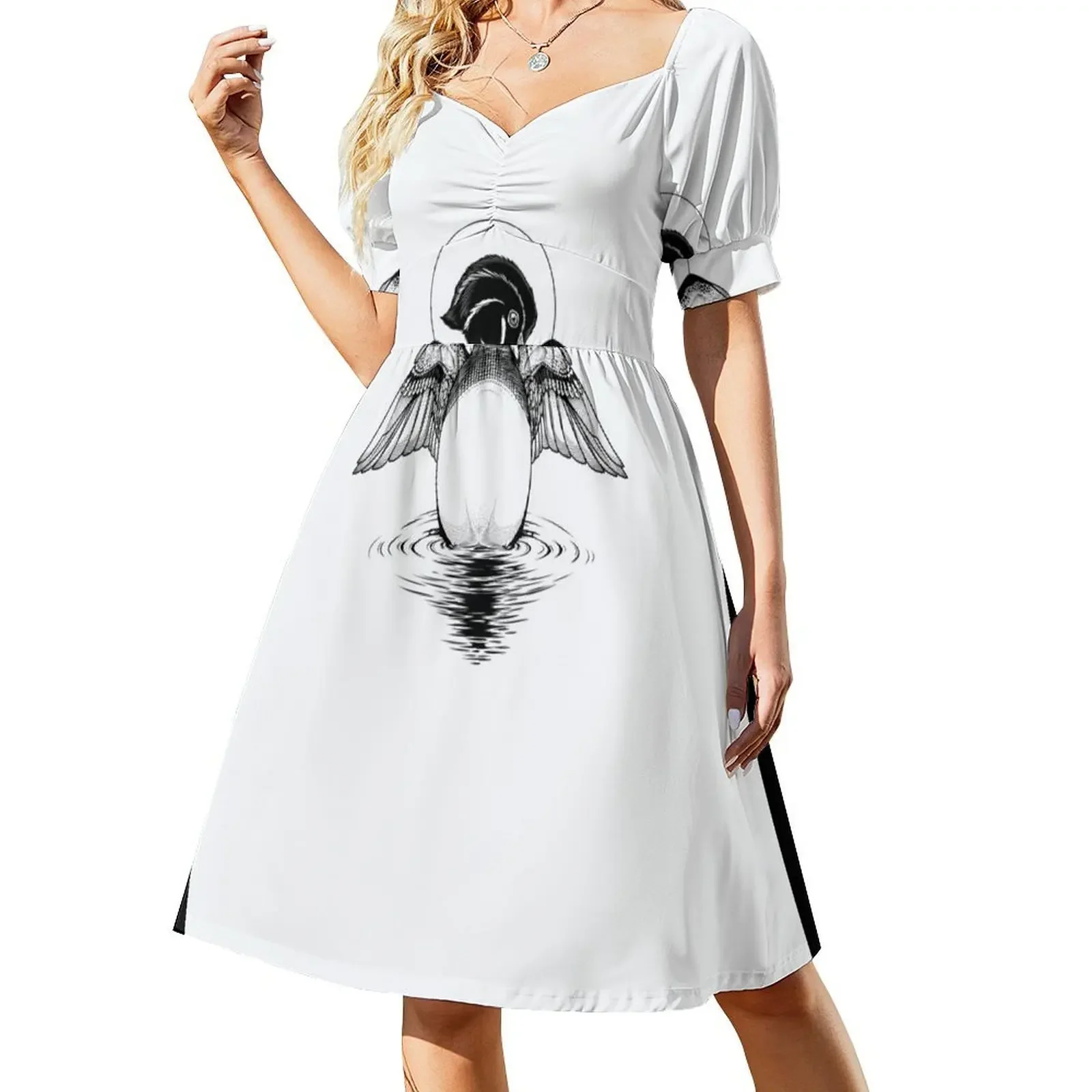 

The Rise of Wood Ducks Sleeveless Dress elegant chic wedding evening dresses long dress women summer Dress