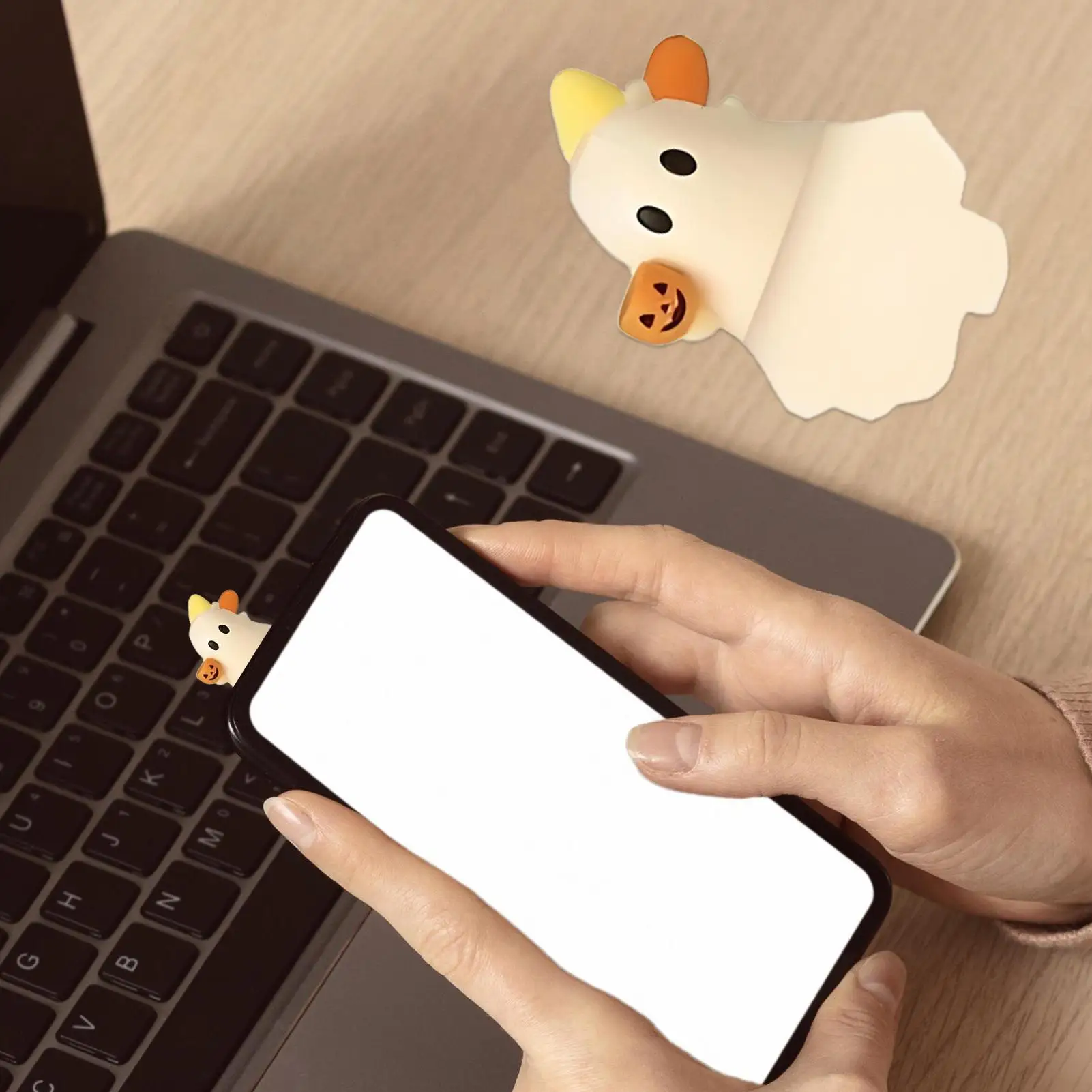 شبح الهاتف سحر هالوين لطيف الهاتف توبر ديكور المنزل للعائلة النساء المراهقين أطفال الشباب بنين بنات أصدقاء عطلة الطفل الابن