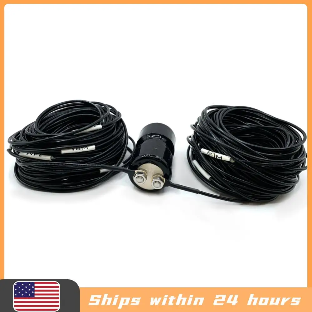5-50MHz HF Horizontal Dipole Antenna Horizontal Balun Antenna Wideband End Fed Antenna for Emergency Communication