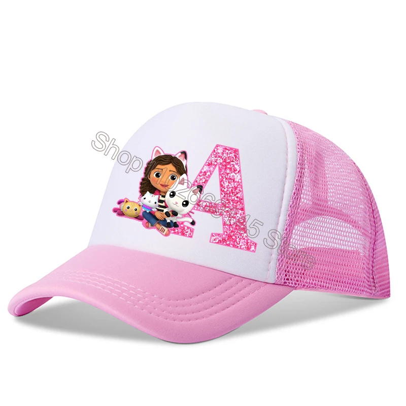 Gorras de béisbol con letras en inglés para niñas, sombrero de dibujos animados, gorra con visera ajustable, regalos de cumpleaños