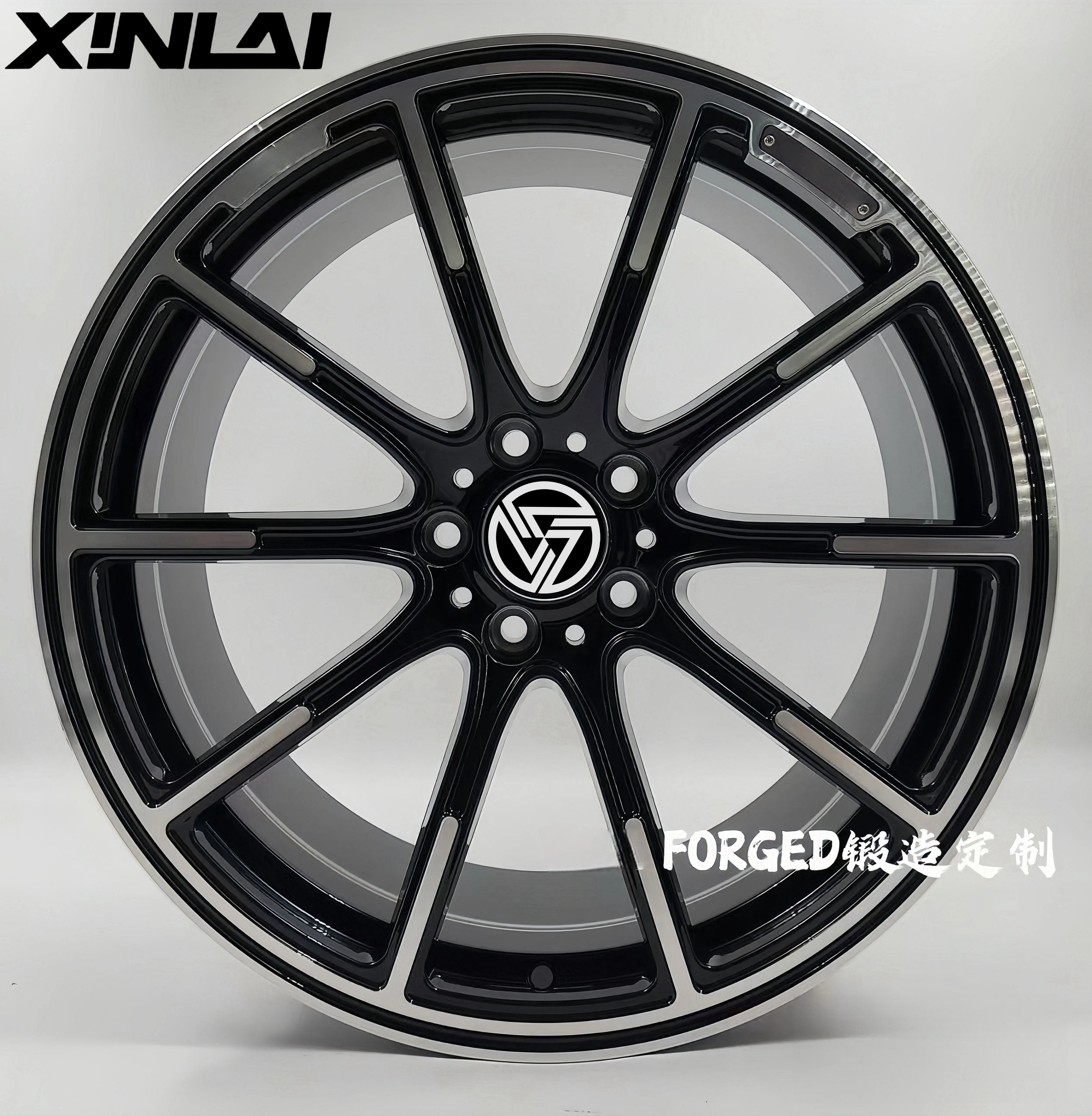 

XINLAI Custom Concave Polished Colored 1 Piece 5X114.3 5*120 Wheels 17 18 19 20 21 22 23 Forged Passenger Car Wheels