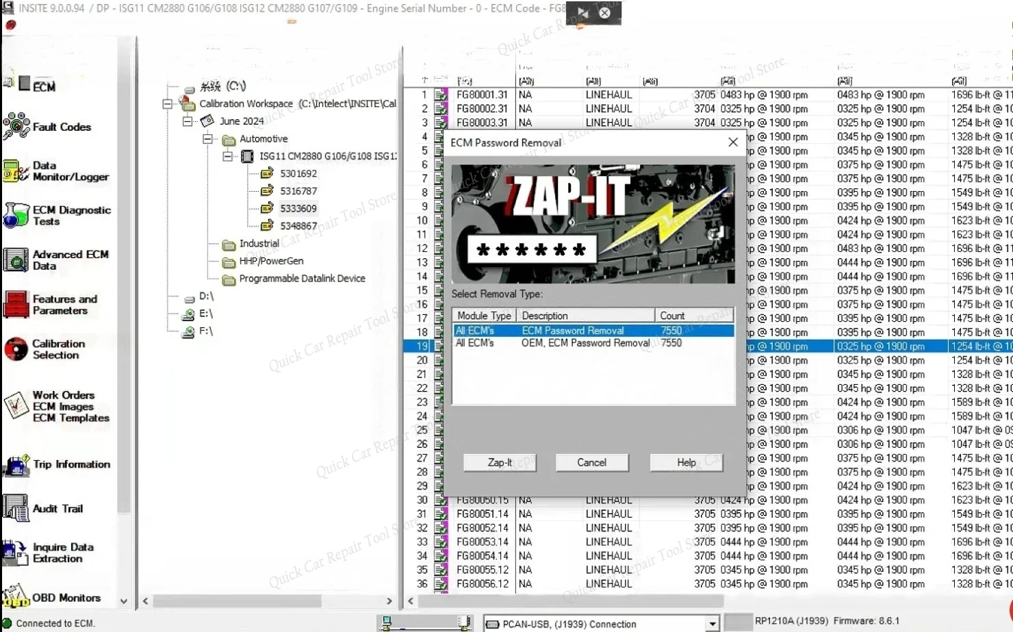 inSite 9.2 Pro Plus+No Expired+Can Load Modified-Incal+(with Fleet Counts, Zap-It, OEM Zap-It)